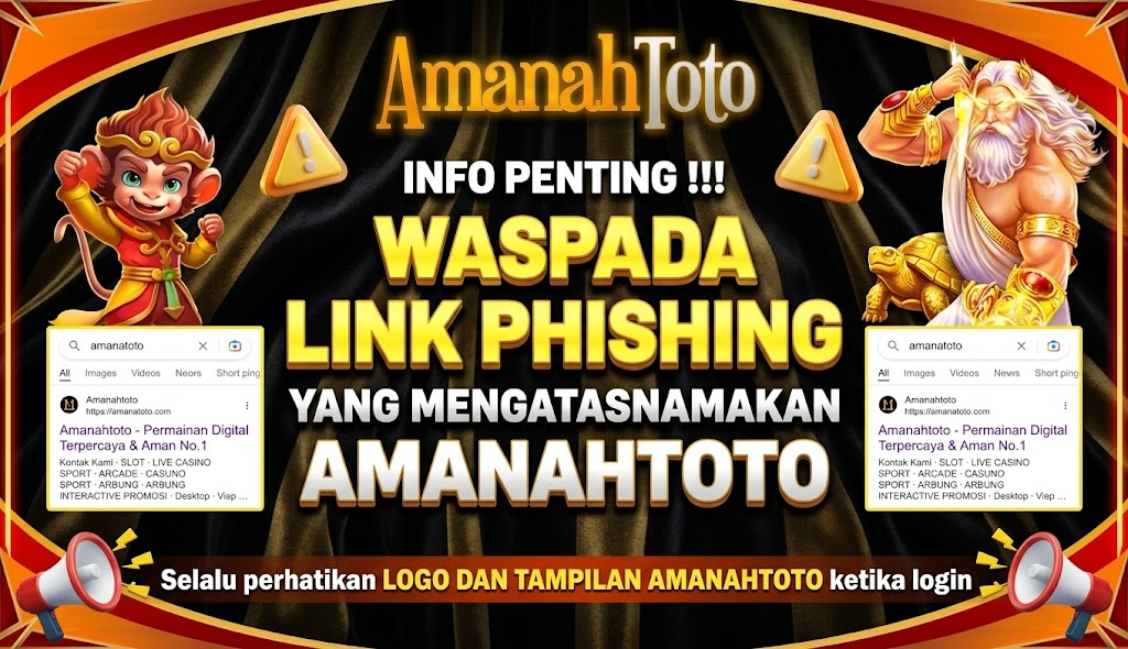 Waspada Link Phishing AMANAHTOTO